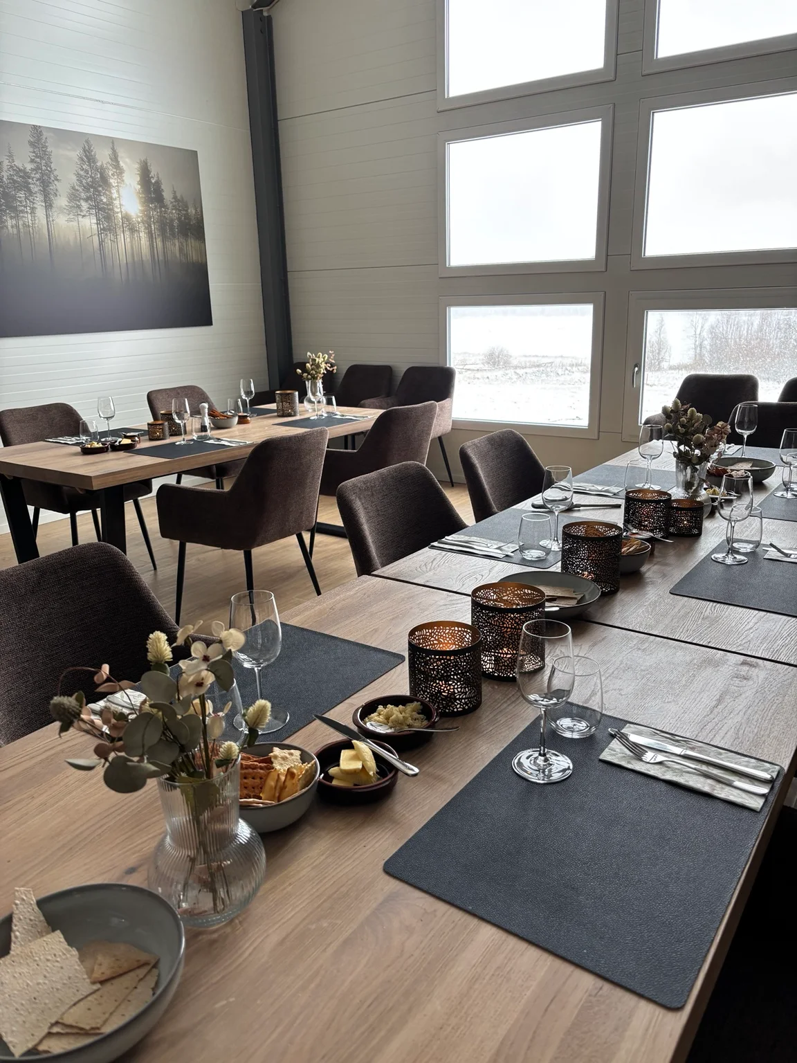 Selskapslokalet over fjøset på Valmsnes